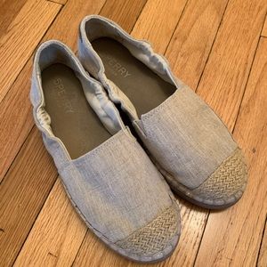 Sperry Canvas Slip On Shoes Size 8 1/2